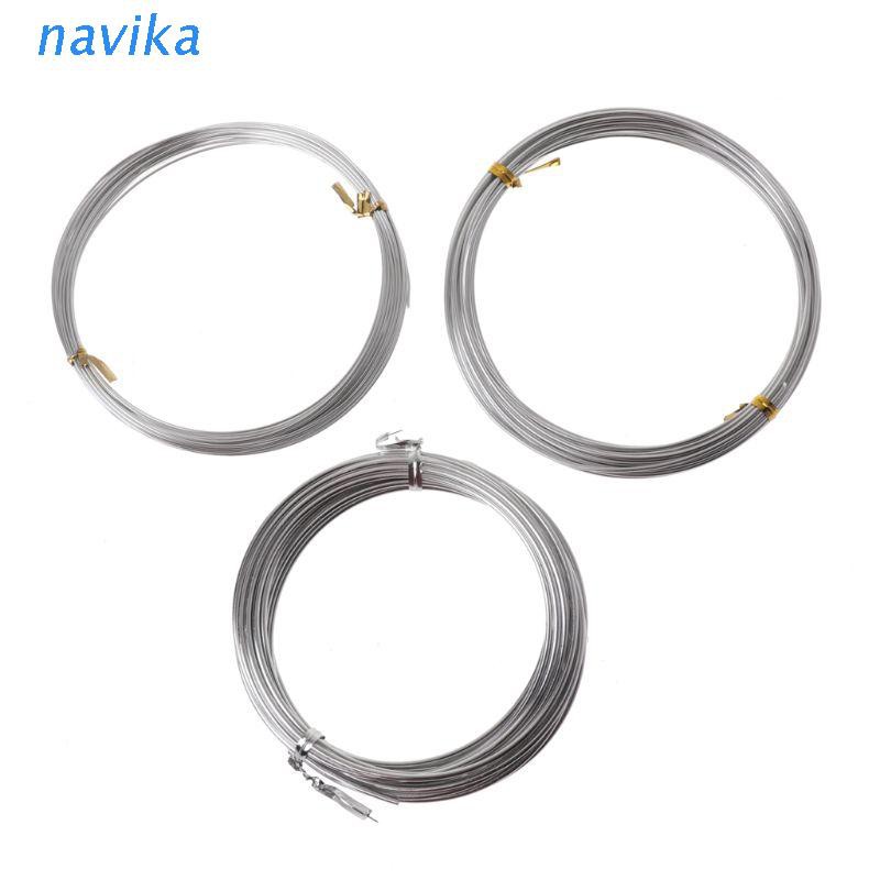 NAV Silver Metal Flexible Anodized Aluminum Armature Wire DIY Sculpture and Crafts