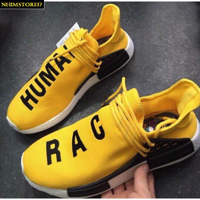 (FULLBOX) Giày Thể Thao NMD HUMAN RACE YELLOW Vàng