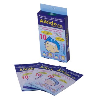 Miếng dán hạ sốt AIKIDO Gel Cool Patch, dùng cho trẻ em