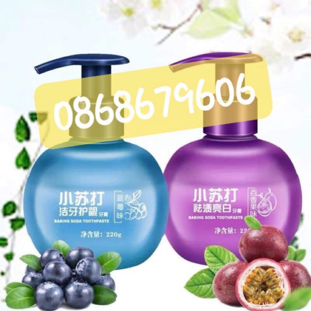 KEM ĐÁNH RĂNG BASKING SODA VỊ HOA QUẢ