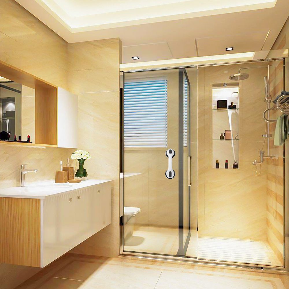 Tay nắm cửa kính nhà tắm dạng móc hít chân không chống trượt an toàn chất lượng cao
