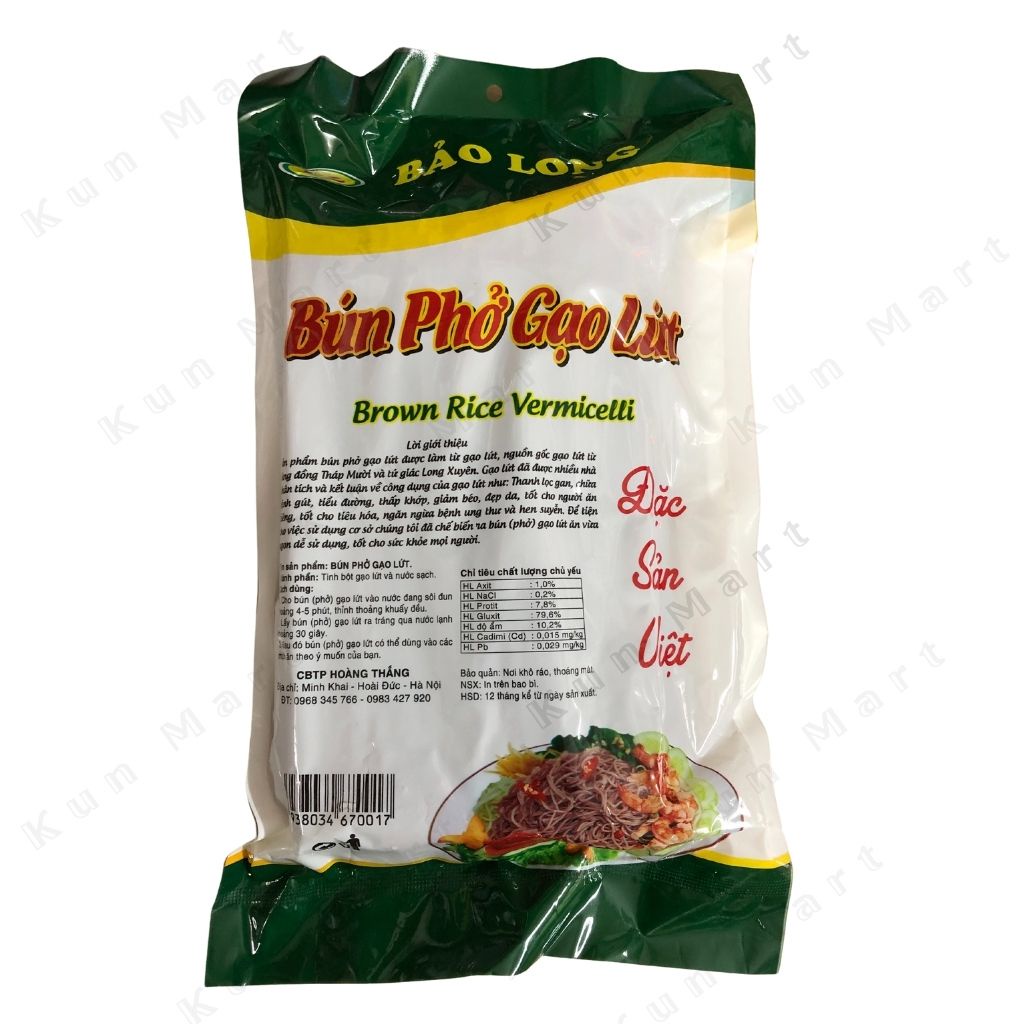 Bún phở khô gạo lứt ăn kiêng 500g