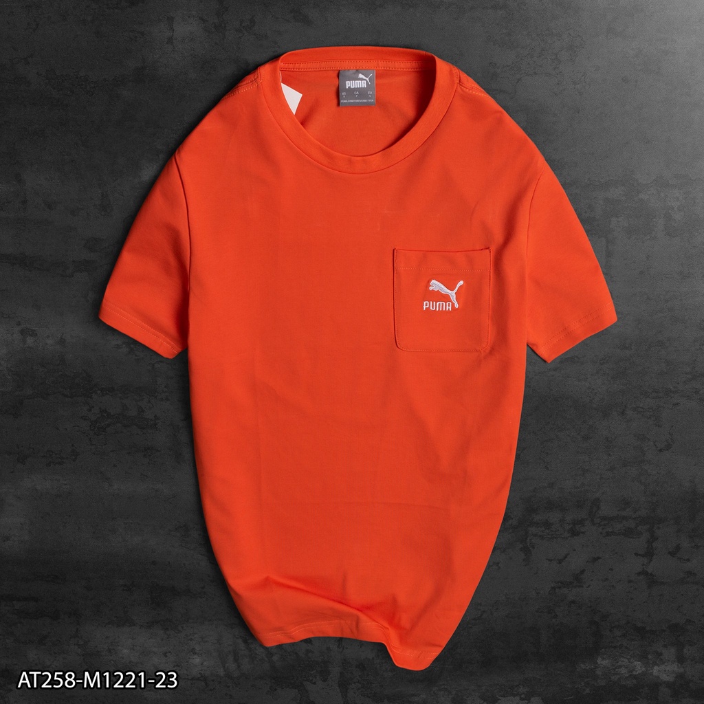 Áo thun P.U.M.A có túi 100% Cotton AT258 - áo thun nam