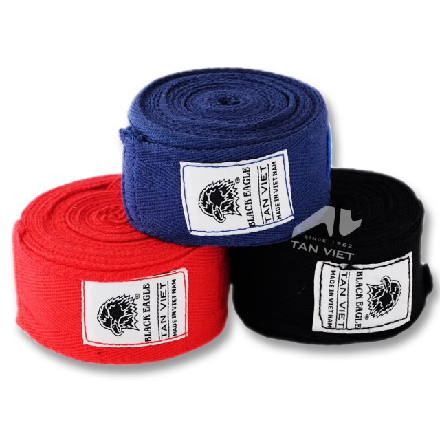 Bộ 2 cái băng cuốn tay đấm boxing cotton, dụng cụ thể thao binhansport