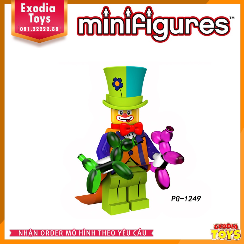 Xếp hình Minifigure nhân vật hóa trang Series 18 kỷ niệm 40 năm sinh nhật - Đồ Chơi Lắp Ghép Sáng Tạo - POGO PG8152