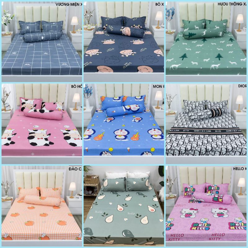 Ga Giường và 2 vỏ gối cotton poly cao cấp hàng loại 1 (được chọn mẫu)