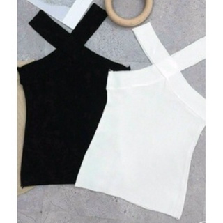 FREESHIP☘Áo Yếm len hai màu trắng đen ☘️☘️☘️☘️l/k