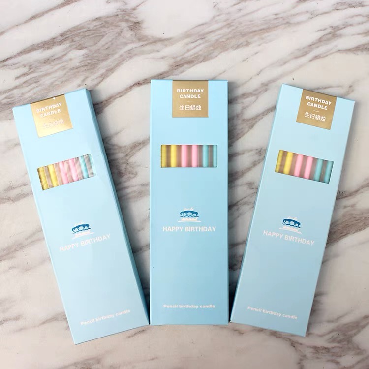 Nến sinh nhật màu pastel Hàn Quốc