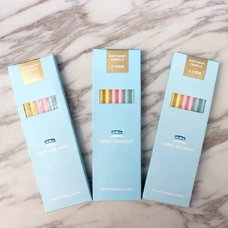 Nến sinh nhật màu pastel Hàn Quốc