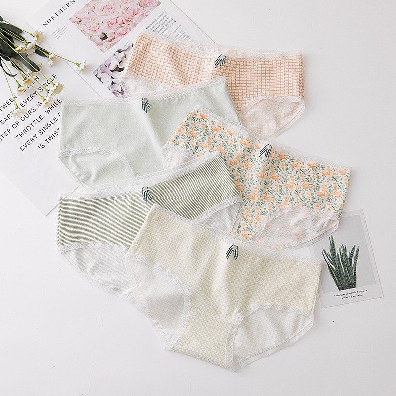 Quần Lót Nữ Cotton Cao Cấp Nâng Mông Thông Hơi Hoạ Tiết Dễ Thương TOPBRA