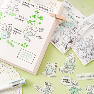 Set 40 Sticker Dán Trang Trí Dễ Thương