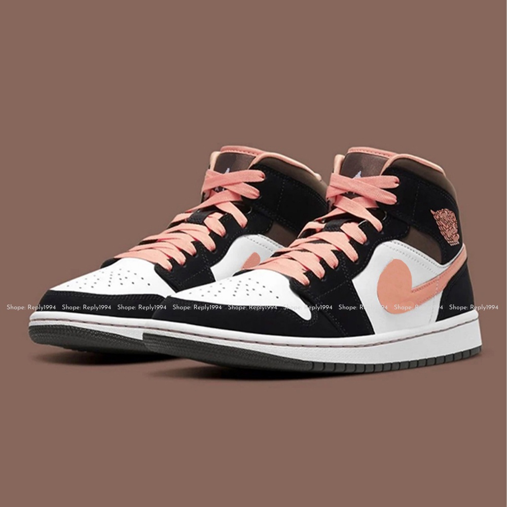 Giày Thể Thao Cổ Cao Nam Nữ Sneaker JD1 Peach Mochaa Reply1994