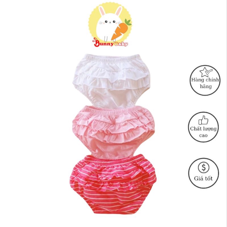 Bunnybaby - Set 3 quần mặc tã, mặc váy Bunny cho bé 3-12kg