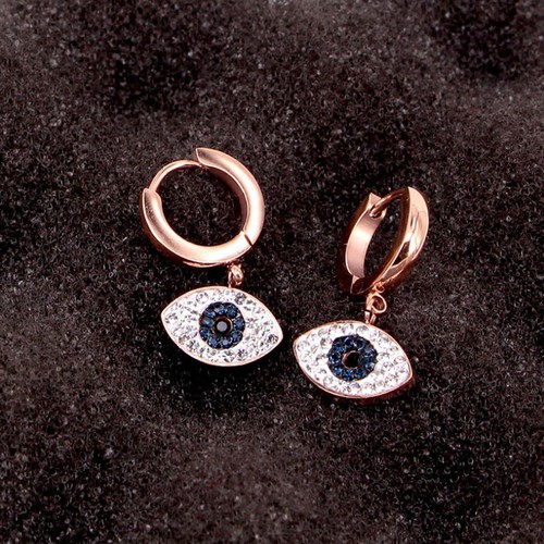 Bông Tai Tòn Ten Đôi Mắt Titan Ko Đen TT 3368