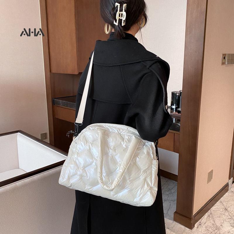 Túi đeo chéo AHA official sức chứa lớn phong cách đơn giản thời trang dành cho nữ