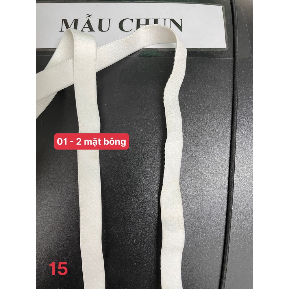 CÁC LOẠI CHUN TÔNG MÀU TRẮNG  chun co dãn may đồ lót, nội y, đồ ngủ