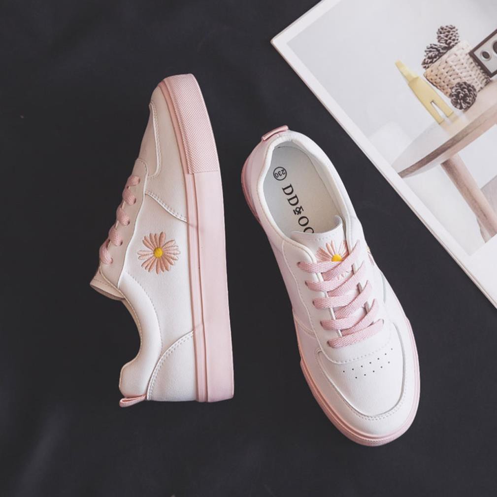Giày Sneaker Nữ [ FREESHIP ] Giày Thể Thao Nữ Hoa Cúc Form Siêu Đẹp - G11 free ship | BigBuy360 - bigbuy360.vn