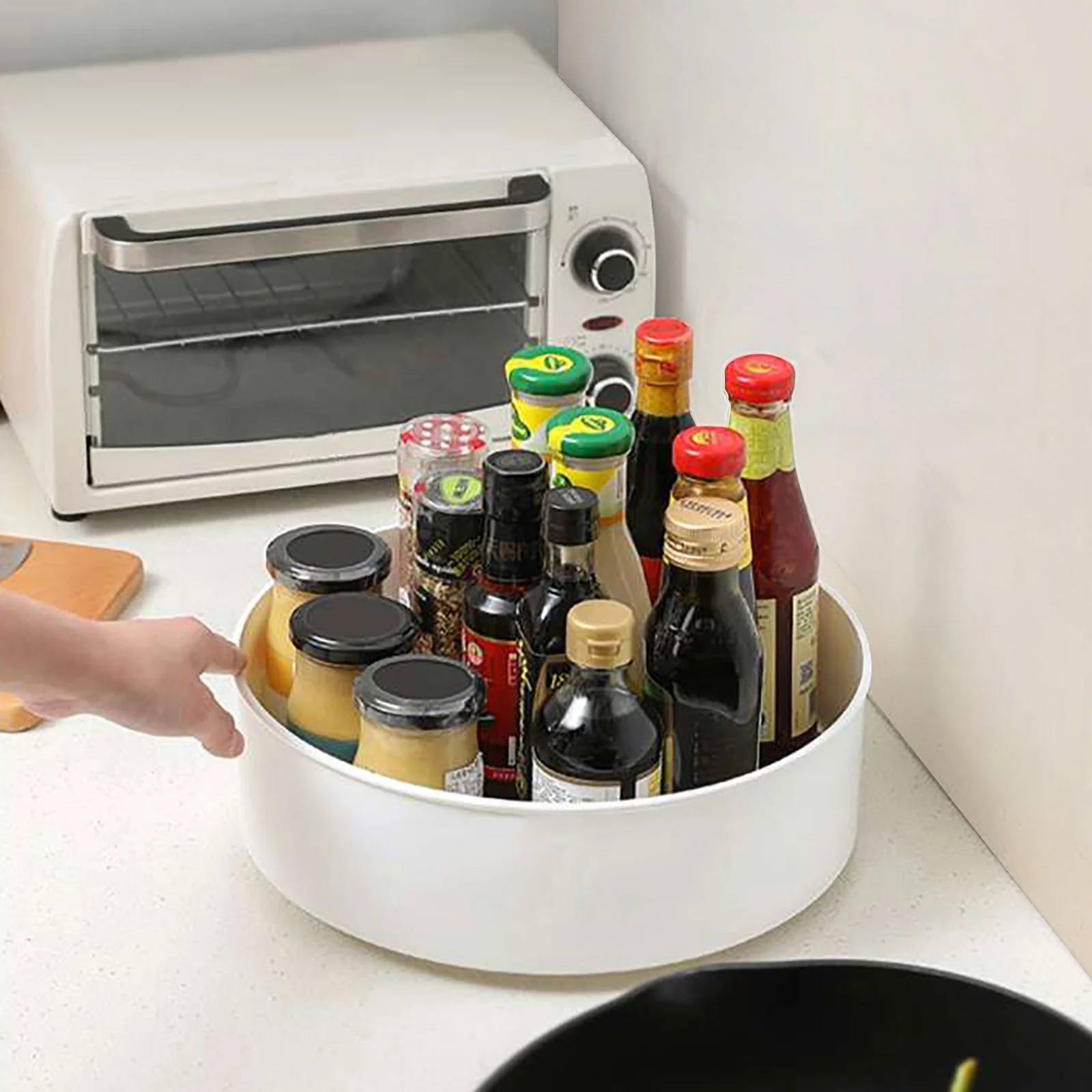 Hộp Đựng Gia Vị Đa Năng Có Thể Xoay 360 Độ Tiện Dụng Cho Nhà Bếp / Văn Phòng