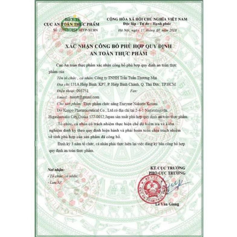 Viên uống Enzyme giảm cân ngày/ đêm/R40 vàng Nakatta kotoni Nhật bản