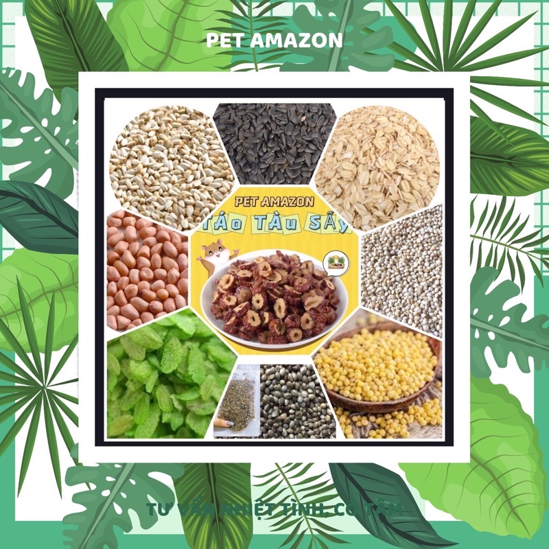 Thức Ăn Hạt 1kg Dành Cho Hamster,Chim,Thỏ,Bọ Túi 1kg