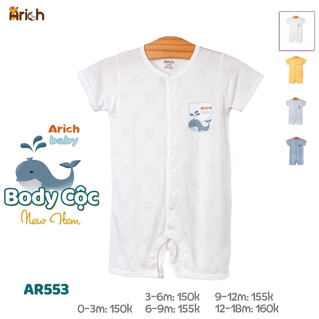 Body cộc họa tiết mới Arich siêu cưng dành cho bé yêu
