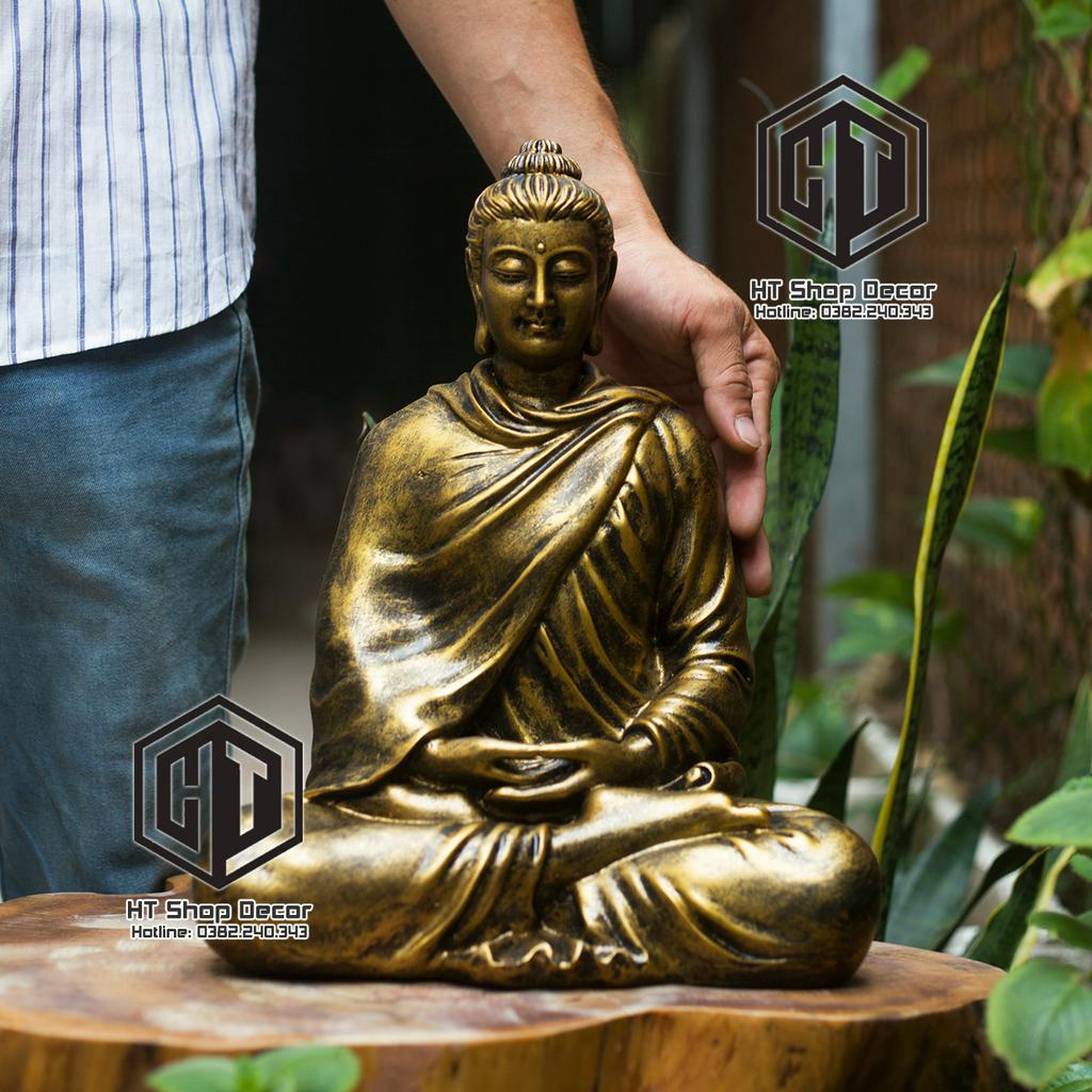 Tượng thích ca 35 cm màu trắng