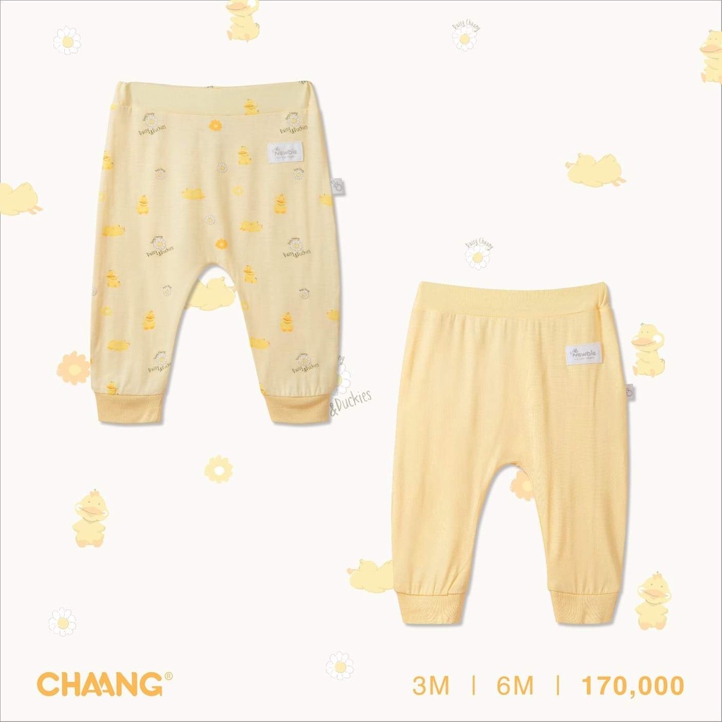 Chaang set 2 quần cotton dài Lake cho bé sơ sinh, quần dài trẻ em