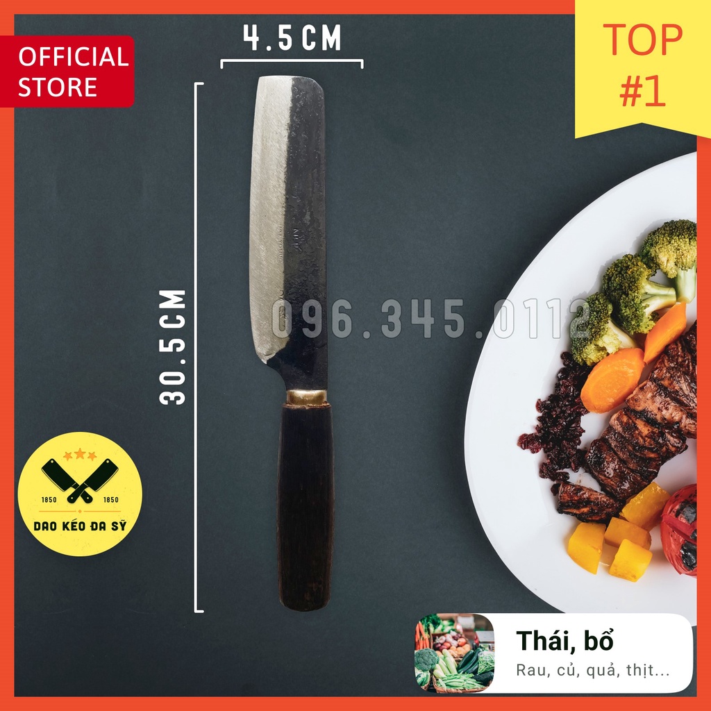 - Dao Chuối Nhíp xe - thái thịt, thái rau, gọt hoa quả - 100% Nhíp xe siêu sắc