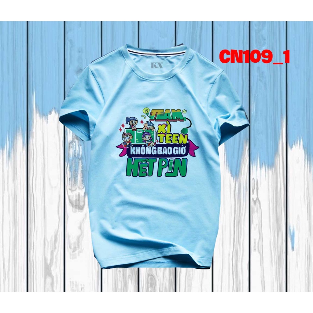 Mẫu áo team xì teen không bao giờ hết pin