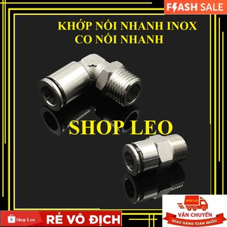 (siêu rẻ) Khớp nối nhanh Inox - co nối nhanh - thẳng nối nhanh