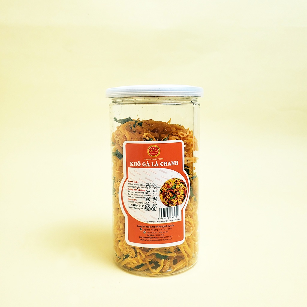 Khô Gà Lá Chanh Ăn Vặt Siêu Ngon Đậm Vị Siêu Chất Lượng  - Hộp To 220gram/ Hộp Nhỏ 130gram | BigBuy360 - bigbuy360.vn