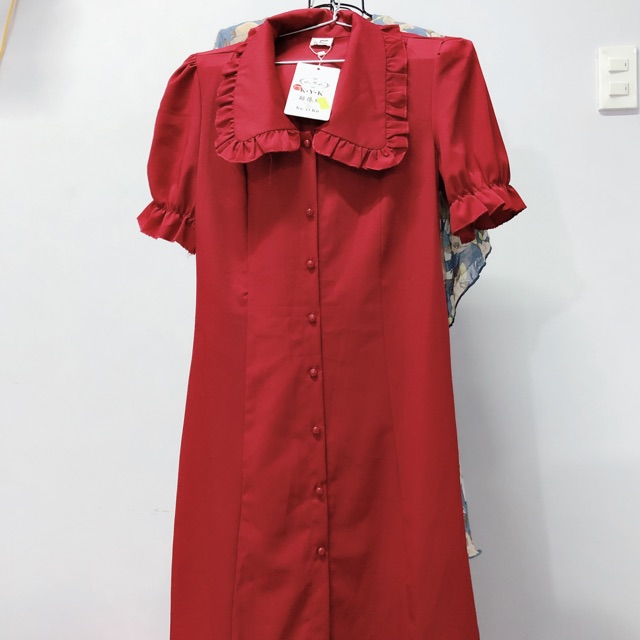 Đầm suông đỏ(combo c thu trang doan