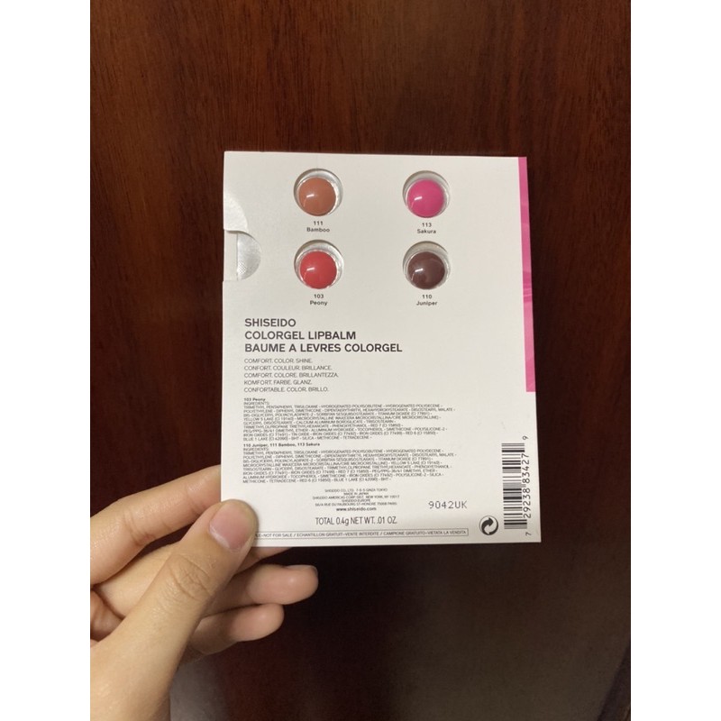 Sample Mẫu thử Son dưỡng có màu Shiseido Color gel lip balm