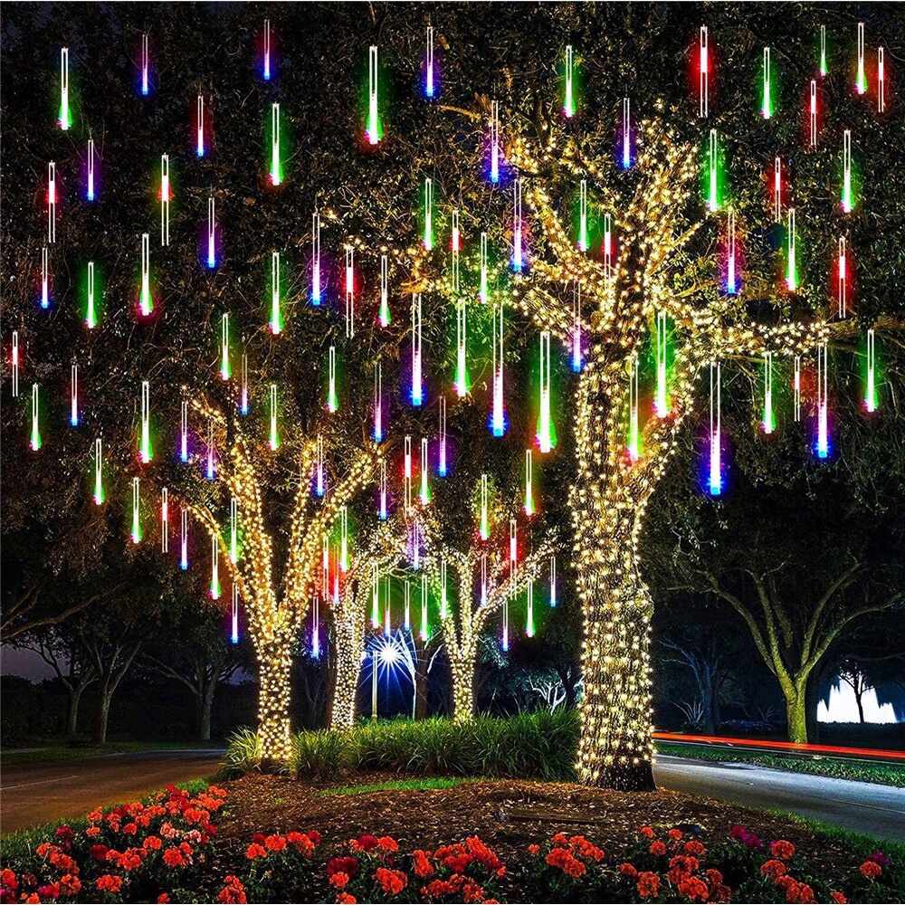 Đèn LED năng lượng mặt trời sao băng trang trí ngoài trời