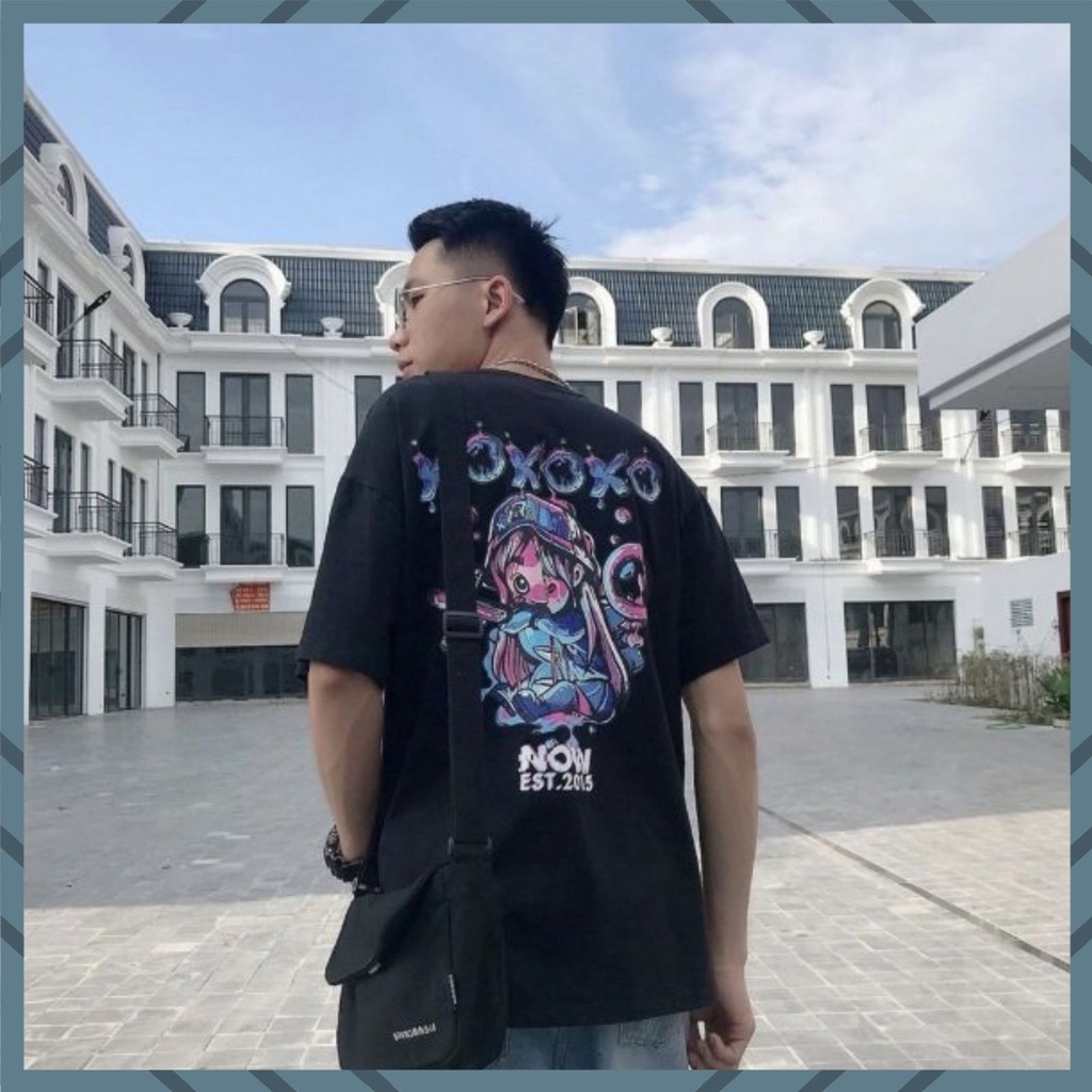 ÁO THUN NAM NỮ HÀNG FREESIZE 1 CỠ FORM DÁNG RỘNG DƯỚI 65KG MẶC VỪA (TAY LỠ UNISEX NAM NỮ XOXOXO) | BigBuy360 - bigbuy360.vn