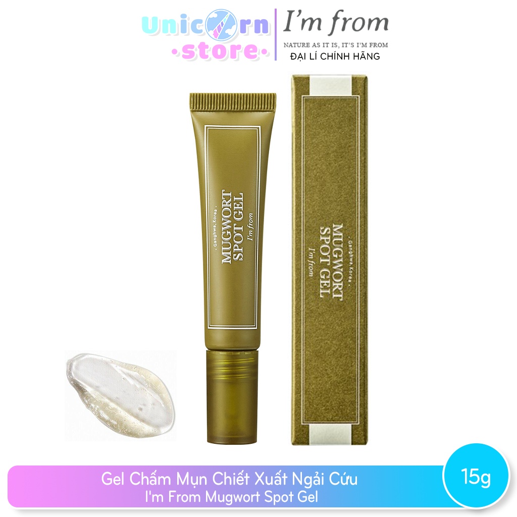 Gel Chấm Mụn Chiết Xuất Ngải Cứu I'm From Mugwort Spot Gel 15g