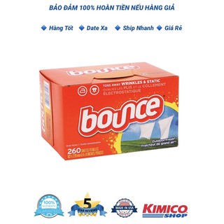 Giấy SấyThơm và Mềm Quần Áo Bounce Fabric Softener loại lớn 260 Tờ