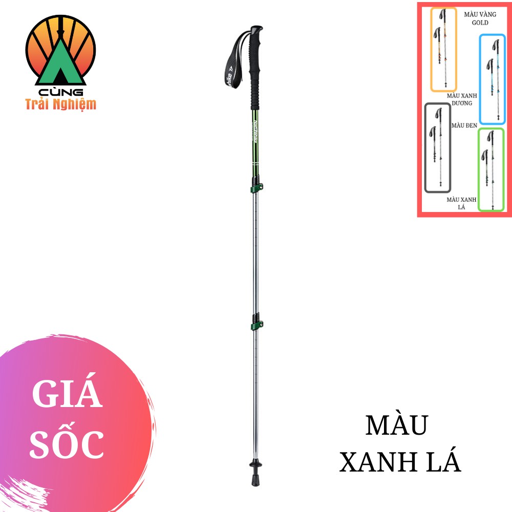[CHÍNH HÃNG] Gậy Thu Gọn, Dã Ngoại, Leo Núi, Đi bộ, Trekking Chống Trượt Chịu Lực Tốt Cho NỮ NatureHike NH17D001-Z