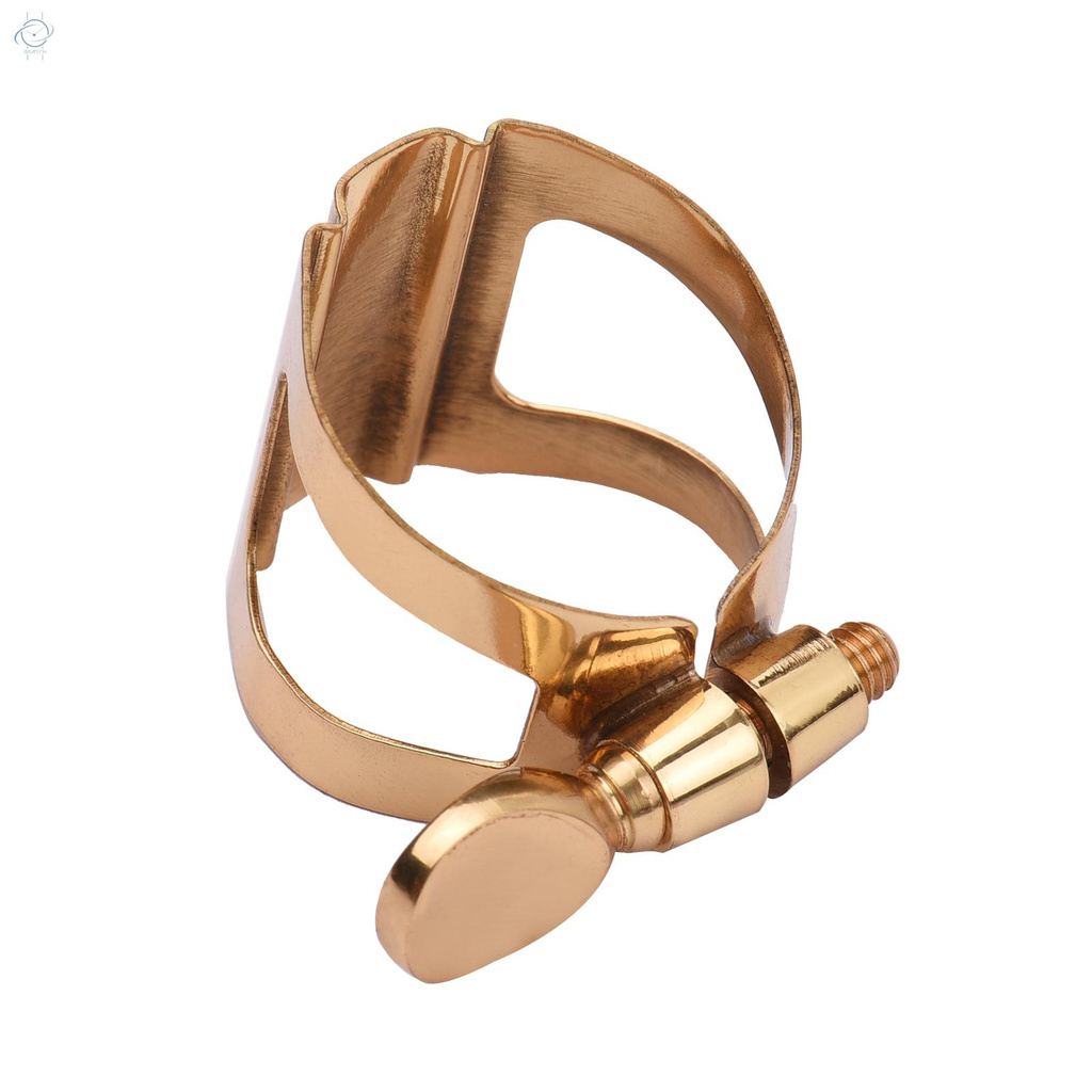 ♫Muslady Single Screw Adjustment Saxophone Ligature Compact Durable Ligature for Soprano Saxophone