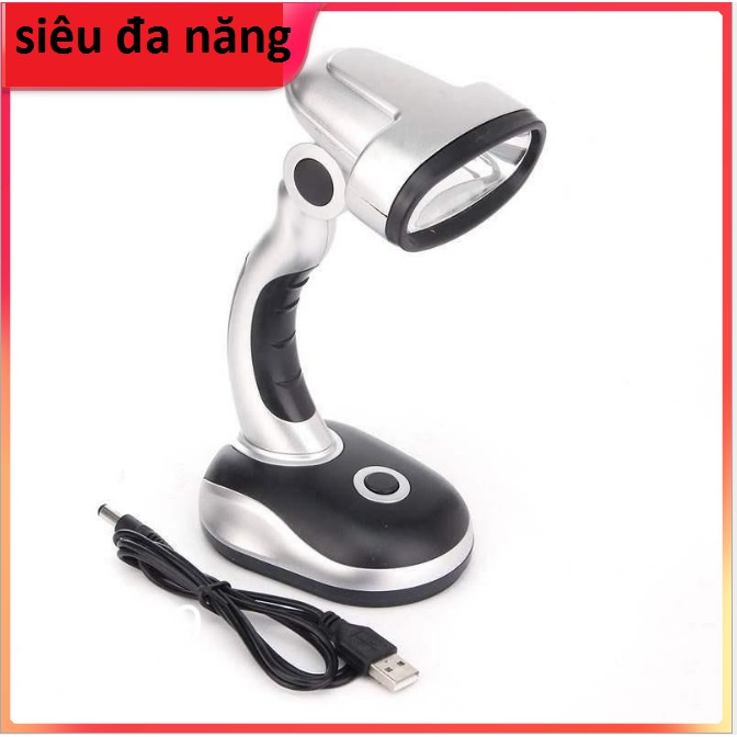 Đèn pin  cam  tay đa năng   để bàn  12 led cực sáng xài 2 chế độ