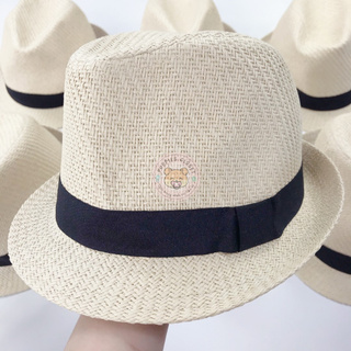 [PUPPIES CLOSET] Mũ cói viền đen bé trai HM