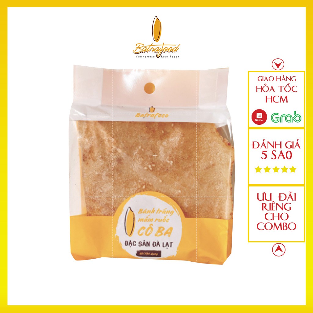 Bánh Tráng Mắm Ruốc Cô Ba 50g Nhiều Dinh Dưỡng Lành Mạnh Tốt Nhất Cho Sức Khỏe, Thơm Lừng Ngon Đậm Đà Cho Bữa Sáng Hot