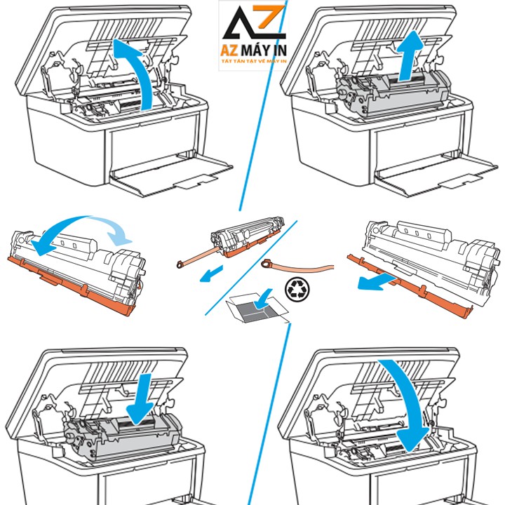 Hộp mực in 48A, 44A [Bảo Hành 3T] cho máy in Hp M15A, M15W, M28A, M28W bản in đậm đẹp, số trang in 1100 trang