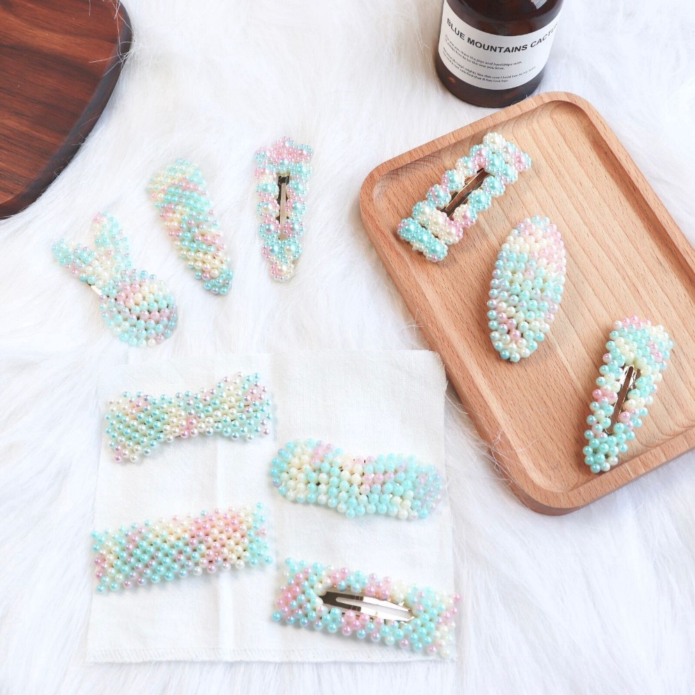 Kẹp tóc nữ đính ngọc thời trang Hàn Quốc xinh xắn