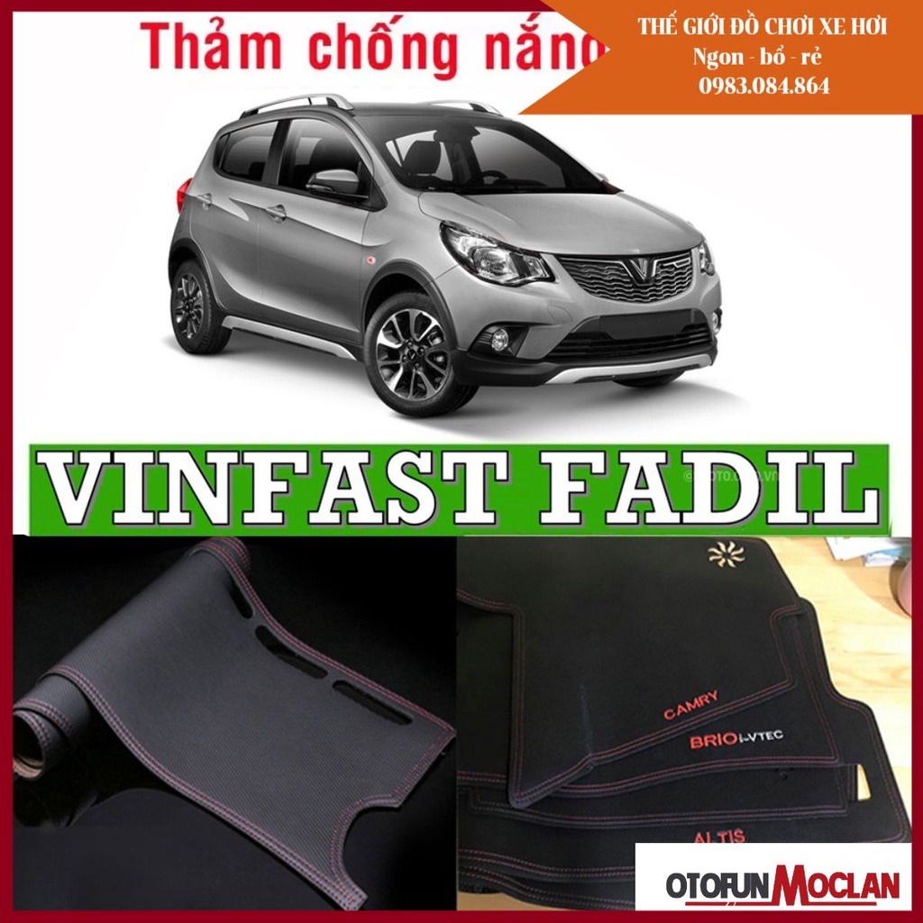 Thảm taplo vân da cacbon cao cấp dòng xe Vinfast Fadil - Fadil  mới nhất