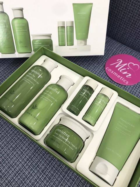 [ Chuẩn Auth] Set Dưỡng Da Trà Xanh innisfree 6 món