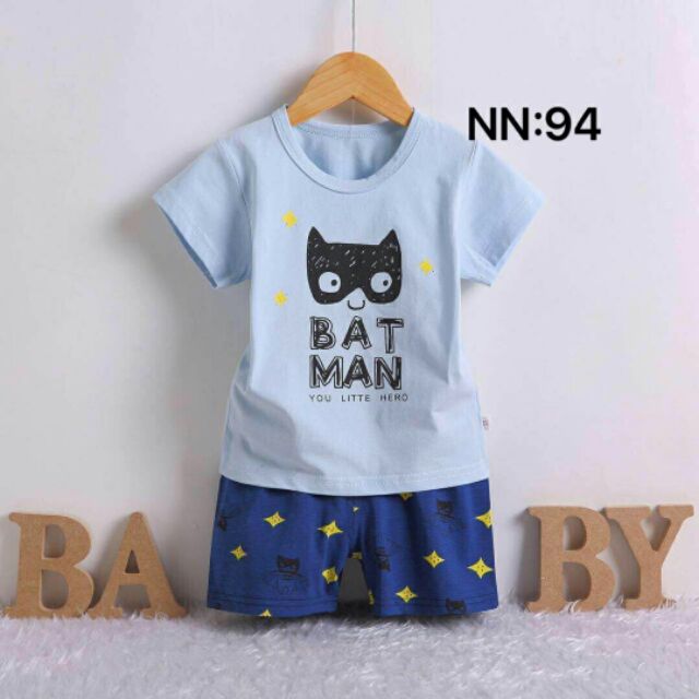 Bộ cotton bé gái xinh iu