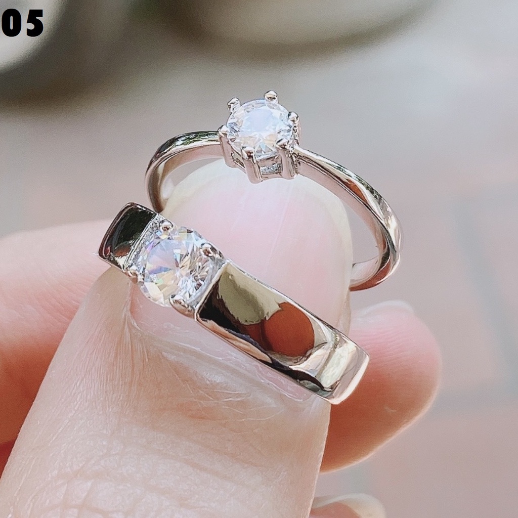Nhẫn cặp đôi nam nữ MIOCO NB05 thiết kế hở thời trang dễ dàng điều chỉnh kích cỡ tình yêu mẫu mới