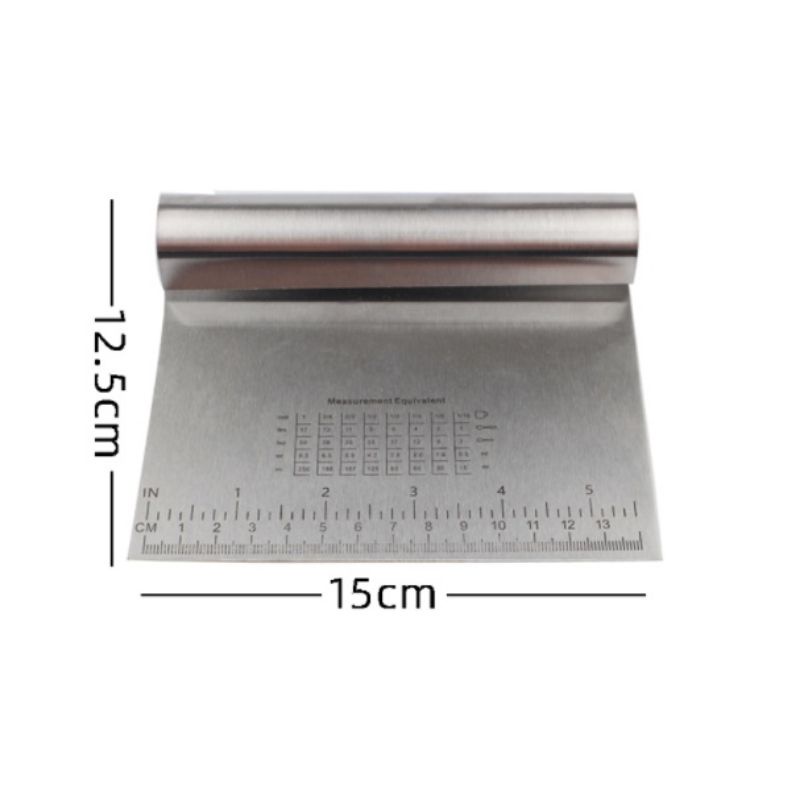 Dao vét bột cắt bột bằng inox size 15*12 cm không rỉ