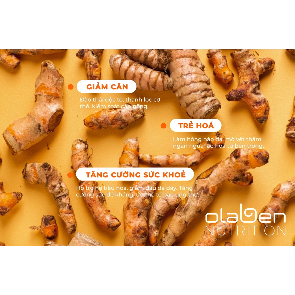 Viên tinh nghệ mật ong sữa ong chúa Honey Turmeric Olaben Nutrition
